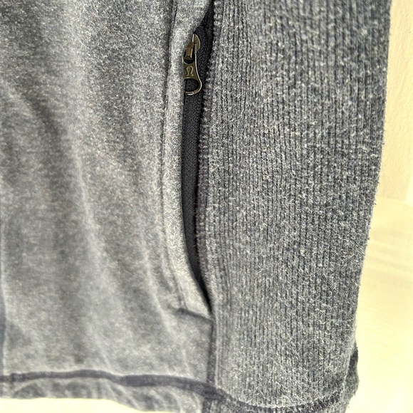 LULULEMON 1/2 Zip Hoodie Thin Running Top Sweatshirt, Heathered Blue, Size Small - Picture 3 of 16